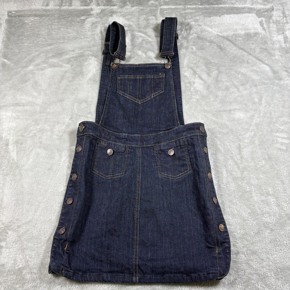 Marc By Marc Jacobs Overall Skirt Dress Womens 2 Blue Denim Pinafore Y2K